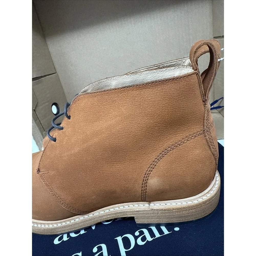 Mens 8 Taylor Stitch Chukka Boot Brown Tumbled Sedona Ankle Vibram Leather